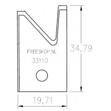 Profielmes systeem OMAS uitvoering : 77112-B5 Profielmes systeem OMAS uitvoering : 77112-B5