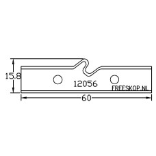 Profielmessen voor verlijmfreeskop OMAS K428-T (orig.nr K48028T000)