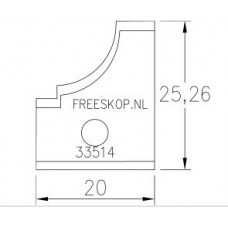 Profielmes systeem Rekord origineel nr. 906G2646 (4.7.F2)