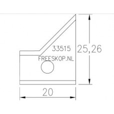 Profielmes systeem Rekord origineel nr. onbekend (AXPL33515) (4.7.F1)