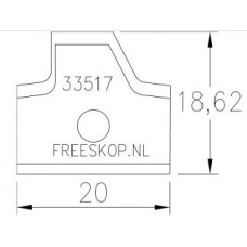 Profielmes systeem Rekord origineel nr. 906GW02020 (4.7.C3)