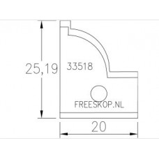 Profielmes systeem Rekord origineel nr. 906G2647 (4.7.G2)
