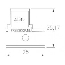 Profielmes systeem Rekord origineel nr. 906GW02525 (4.7.E2)