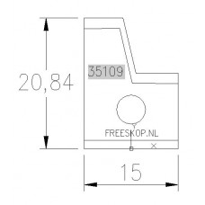Profielmes systeem Rekord origineel nr. 906DW01525