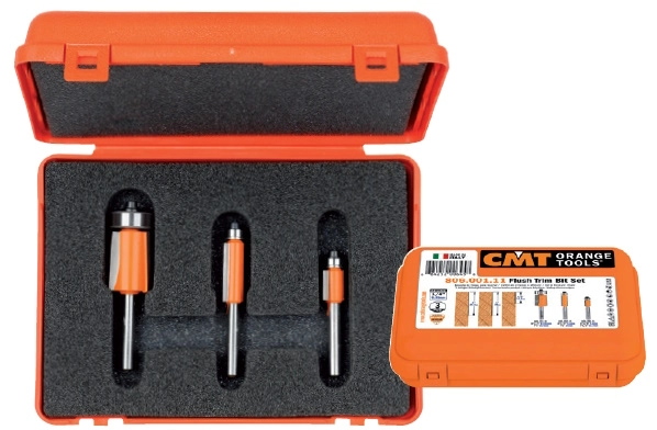 Kantenfrezenset met 3 frezen van CMT